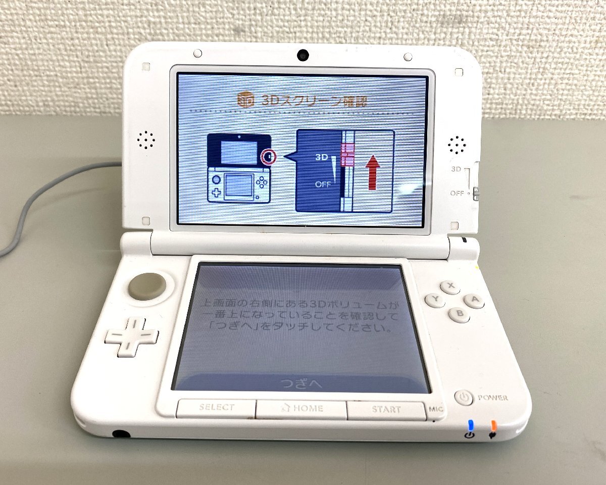 中古品】Nintendo 3DSLL 本体 ミントホワイト SPR-001 任天堂