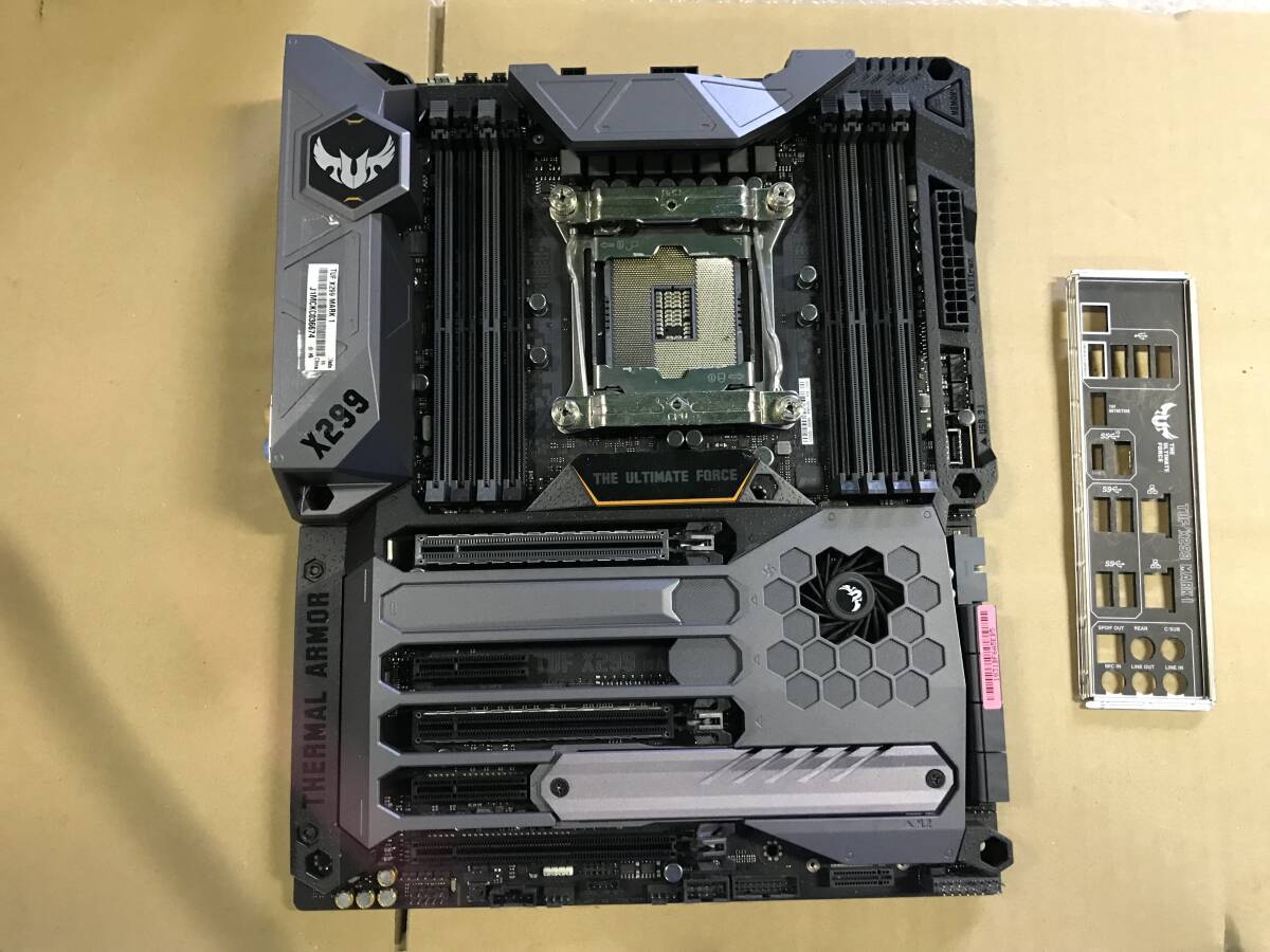 ★中古品 BIOS確認(rèn)済ASUS TUF X299 MARK 1 LGA2066 マザーボード IOパネル付屬★