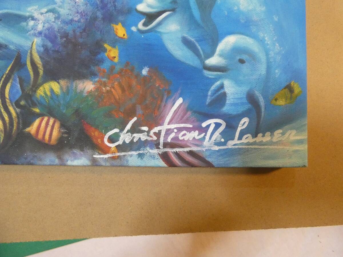 模写】アメリカ 大型油絵 クリスチャン・ラッセン 「風景 模写】アメリカ 大型油絵 クリスチャン・ラッセン 「風景