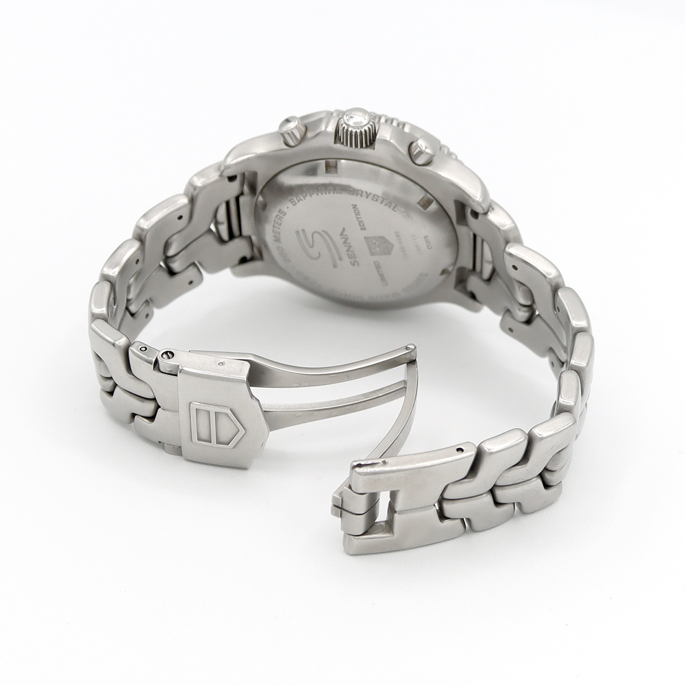 TAG Heuer タグホイヤー リンク クロノグラフ アイルトン セナ CT2115 BA0550 SS メンズ 自動巻き_画像2