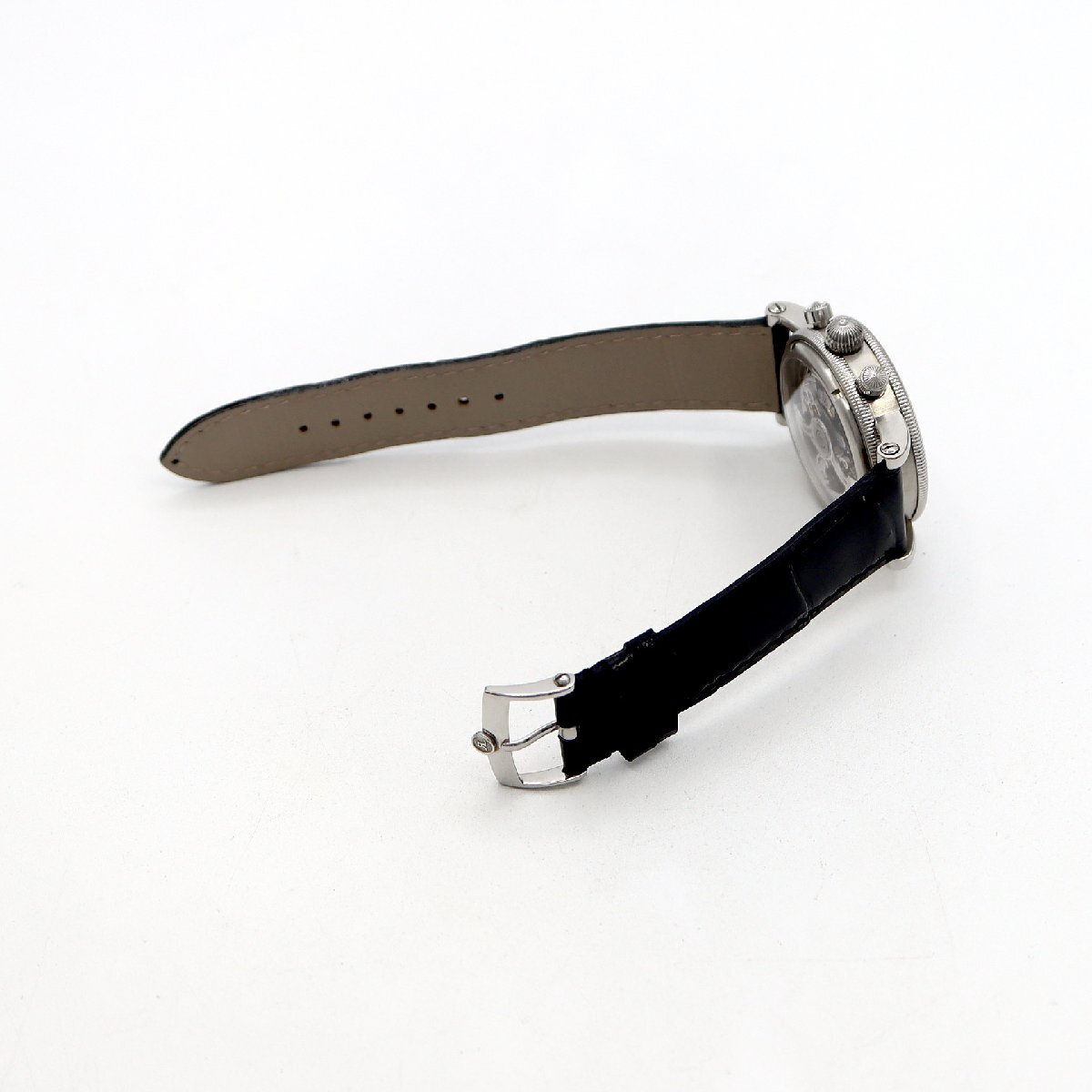 內(nèi)部點(diǎn)検済 CHRONOSWISS クロノスイス ヴィータ クロノグラフ CH7523 741S スケルトン メンズ 自動(dòng)巻き