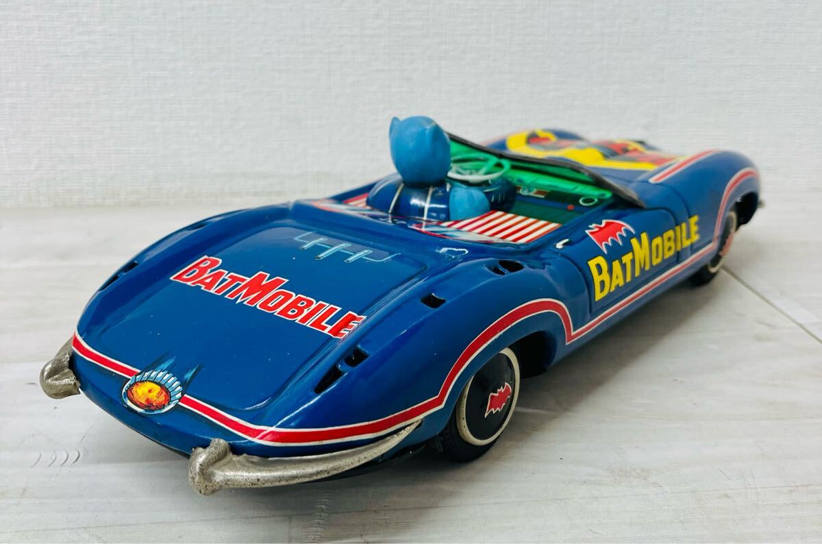 4-3【現状品】希少 バットマン/バットモービル/青/当時物 ブリキ 4-3【現状品】希少 バットマン/バットモービル/青/当時物 ブリキ