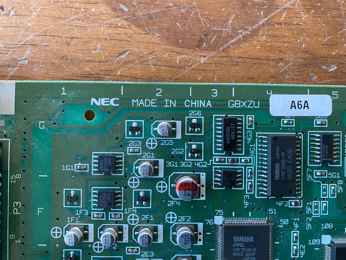 送60サイズ】NEC G8XZU PC-9821Vxxx(3桁)型番 サウンドボード 送60サイズ】NEC G8XZU PC-9821Vxxx(3桁)型番 サウンドボード