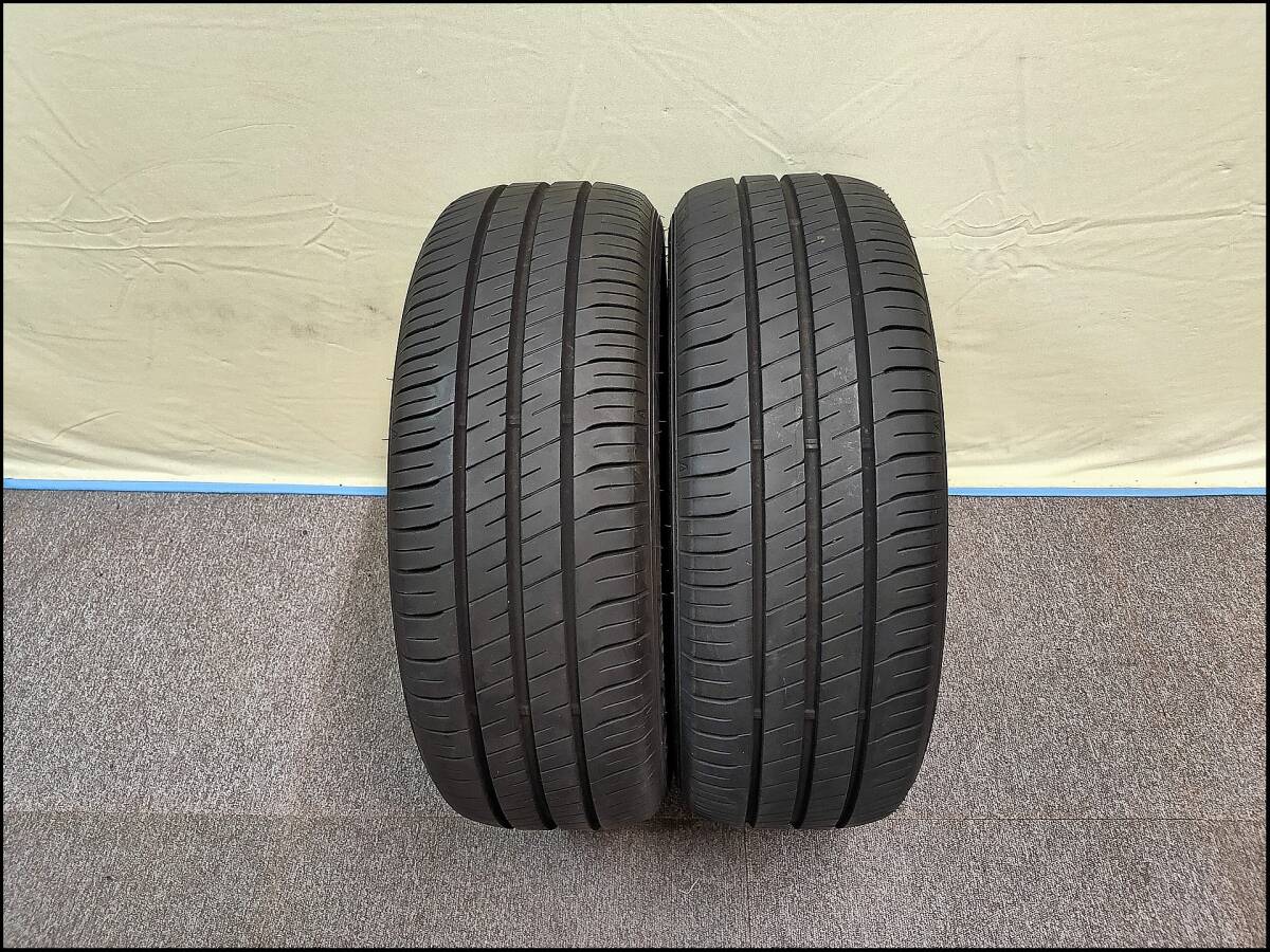 2本 バリ溝 2021年 205/55R16 91V GOODYEAR EfficientGrip ECO EG02 グッドイヤー_画像1