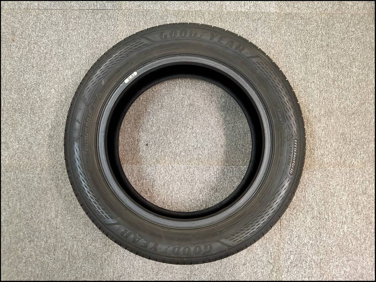 2本 バリ溝 2021年 205/55R16 91V GOODYEAR EfficientGrip ECO EG02 グッドイヤー_画像7