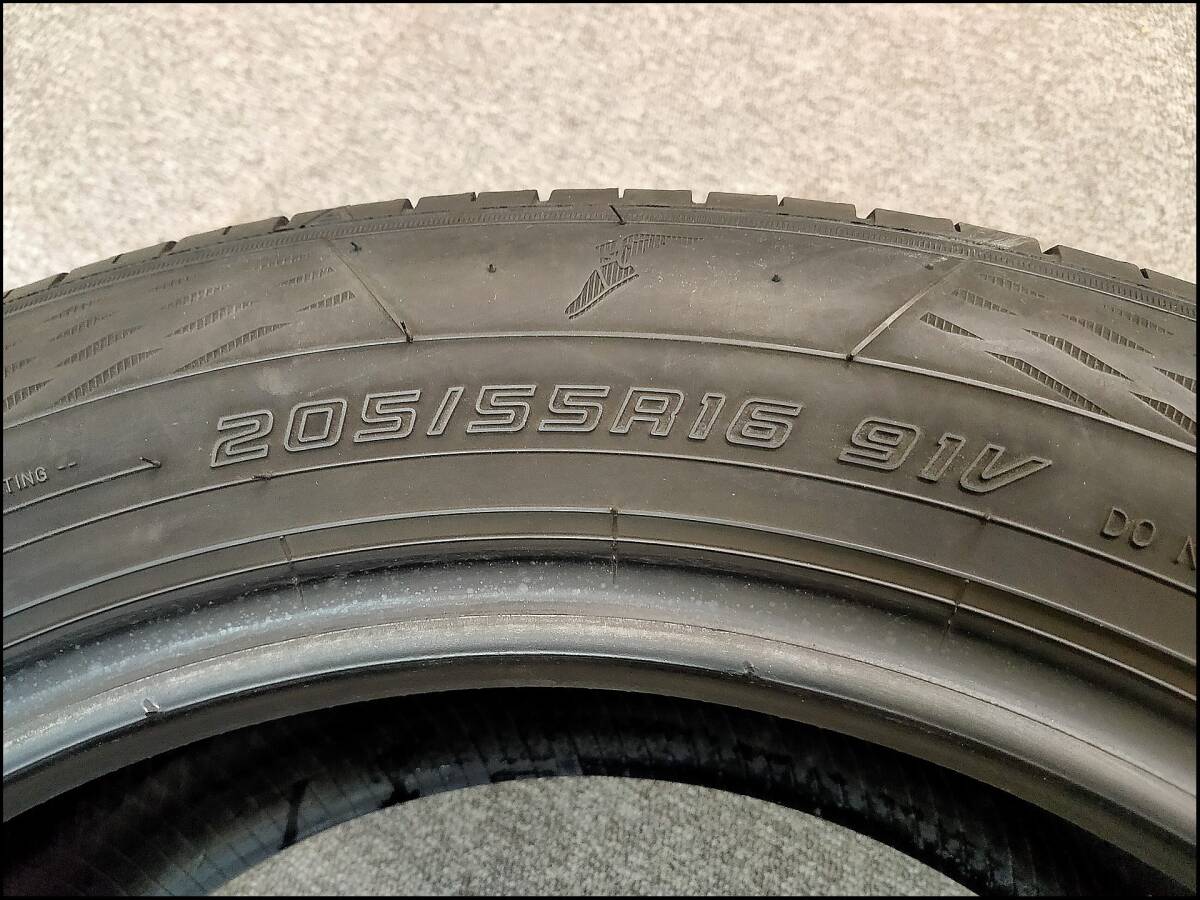 2本 バリ溝 2021年 205/55R16 91V GOODYEAR EfficientGrip ECO EG02 グッドイヤー_画像8