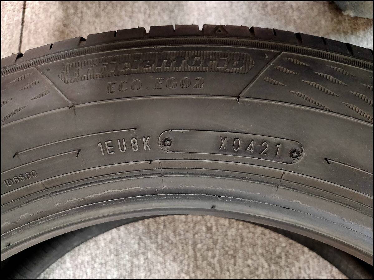 2本 バリ溝 2021年 205/55R16 91V GOODYEAR EfficientGrip ECO EG02 グッドイヤー_画像10