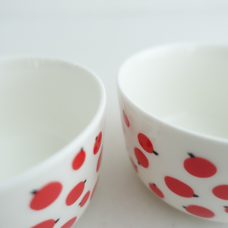 【北歐】美品/マリメッコ marimekko *PAKKANEN ボウル 10cm 2個セット*食器カップ【陶器】(wa87-2503-131)【71D52】