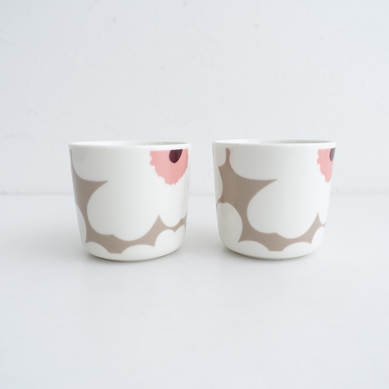 【北歐】美品/マリメッコ marimekko *UNIKKO ラテマグ 2點セット*食器コップキッチン【陶器】(wa23-2503-65)【81D52】