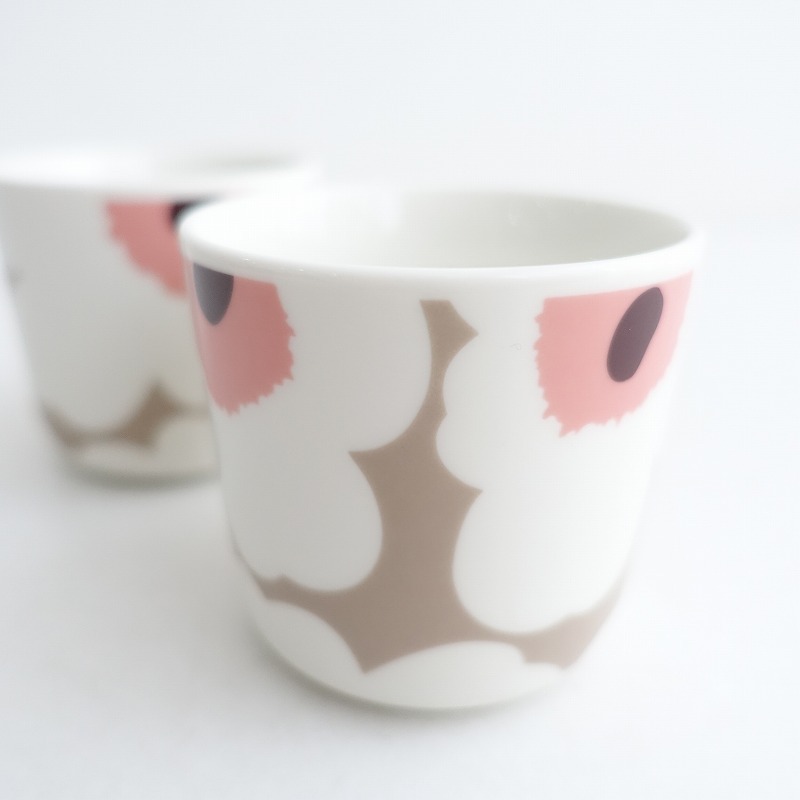 【北歐】美品/マリメッコ marimekko *UNIKKO ラテマグ 2點セット*食器コップキッチン【陶器】(wa23-2503-65)【81D52】