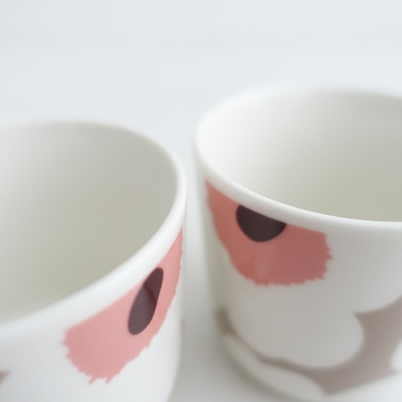 【北歐】美品/マリメッコ marimekko *UNIKKO ラテマグ 2點セット*食器コップキッチン【陶器】(wa23-2503-65)【81D52】