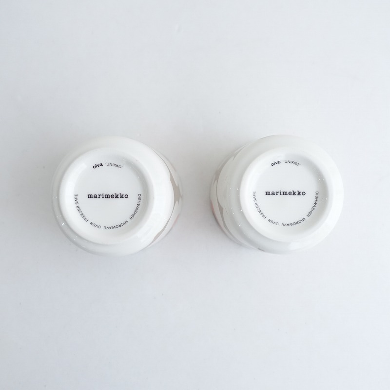 【北歐】美品/マリメッコ marimekko *UNIKKO ラテマグ 2點セット*食器コップキッチン【陶器】(wa23-2503-65)【81D52】