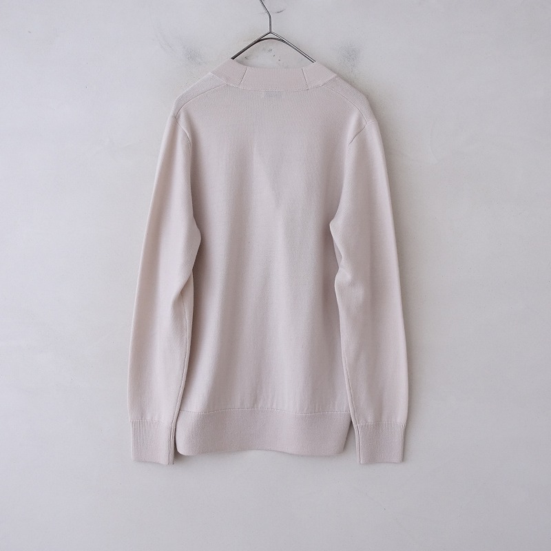 ドリスヴァンノッテン DRIES VAN NOTEN *リボン付きニットカーディガン*XSウール毛ベージュ羽織上著(25-2504-34)【52D52】