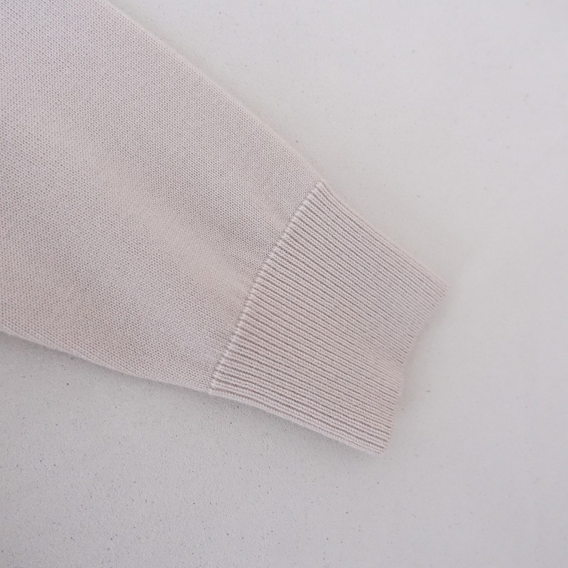 ドリスヴァンノッテン DRIES VAN NOTEN *リボン付きニットカーディガン*XSウール毛ベージュ羽織上著(25-2504-34)【52D52】