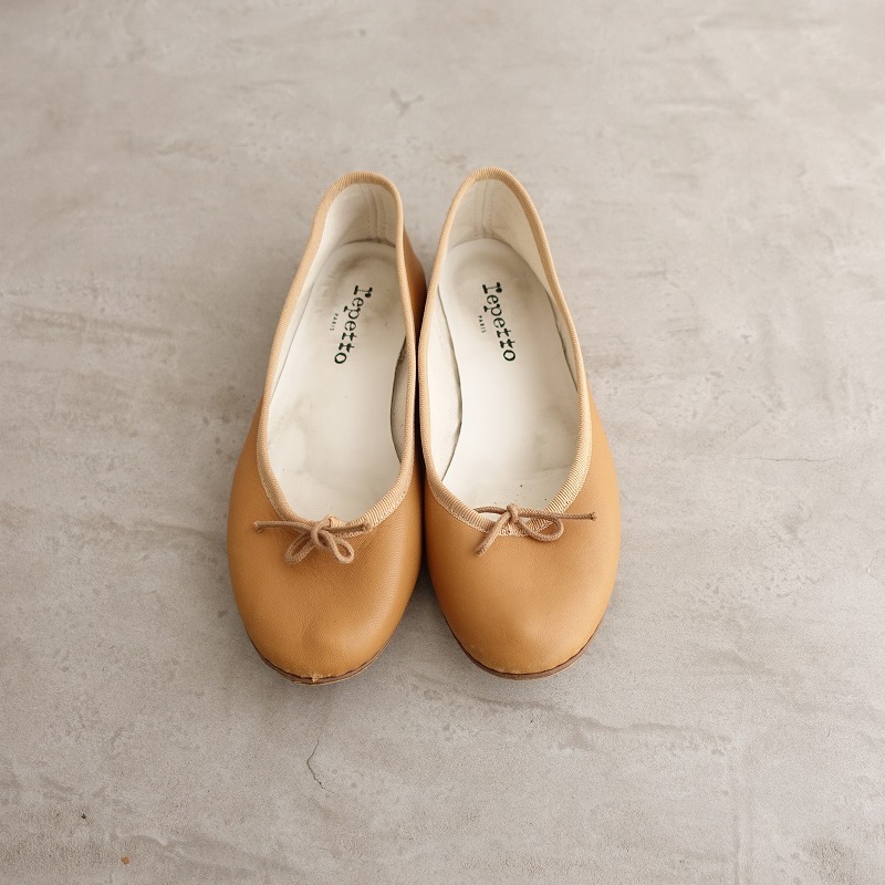  Repetto repetto * балетки 37/23* кожа кожа Camel 0425(sh10-2504-24)[62D52]