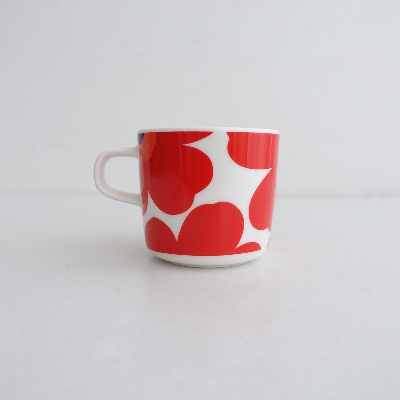 【北歐】マリメッコ marimekko *UNIKKO マグカップ レッド*コップ食器キッチン【陶器】(wa23-2504-6)【62D52】