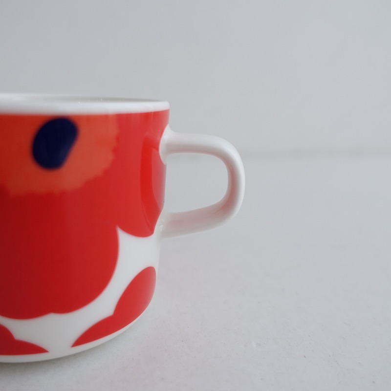 【北歐】マリメッコ marimekko *UNIKKO マグカップ レッド*コップ食器キッチン【陶器】(wa23-2504-6)【62D52】
