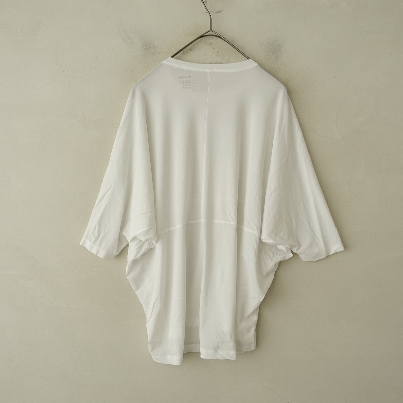 イチダース 1dozen *コットン切り替えドルマンカットソー*薄手Tシャツ白ホワイトプルオーバー(1-2504-98)【03D52】