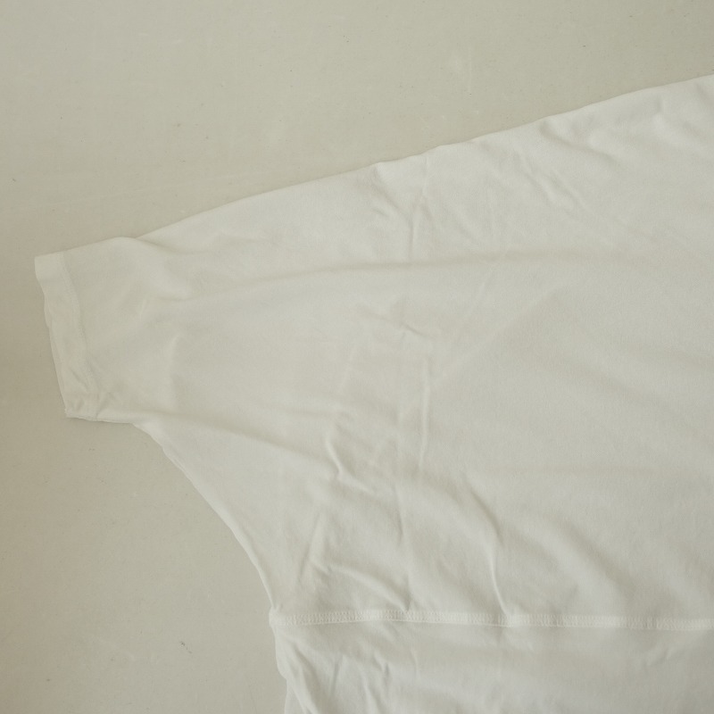 イチダース 1dozen *コットン切り替えドルマンカットソー*薄手Tシャツ白ホワイトプルオーバー(1-2504-98)【03D52】