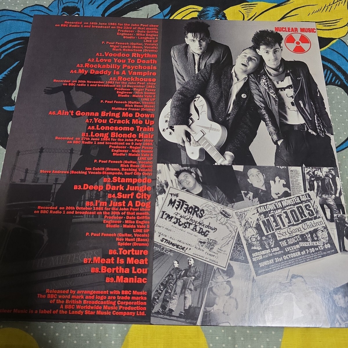 METEORS/JOHN PEEL SESSIONS 黒盤　サイコビリー METEORS/JOHN PEEL SESSIONS 黒盤 サイコビリー ネオロカビリー 一般
