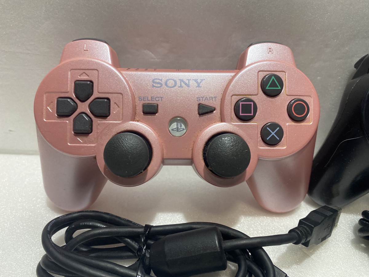 PS3 純正コントローラー×2個セット ジェットブラック/キャンディ PS3 純正コントローラー×2個セット ジェットブラック/キャンディ