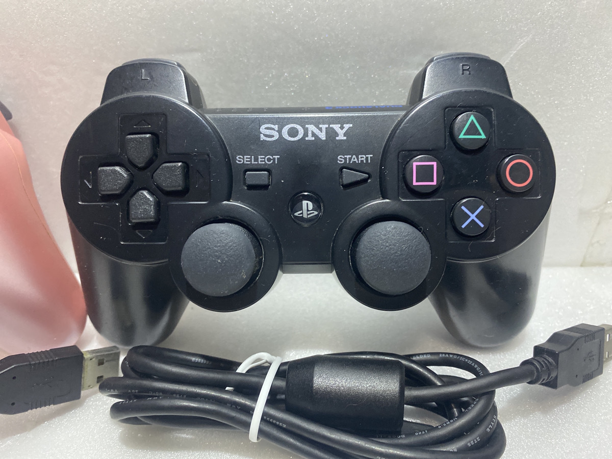 PS3 純正コントローラー×2個セット ジェットブラック/キャンディ PS3 純正コントローラー×2個セット ジェットブラック/キャンディ