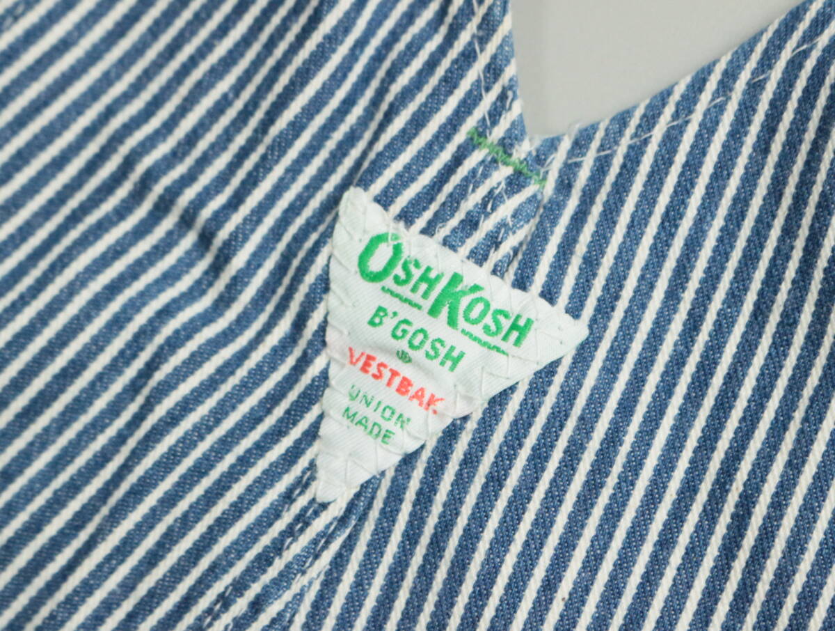 Y968/OSHKOSH/オシュコシュ/USA製/90s/アメリカ製/ヒッコリー