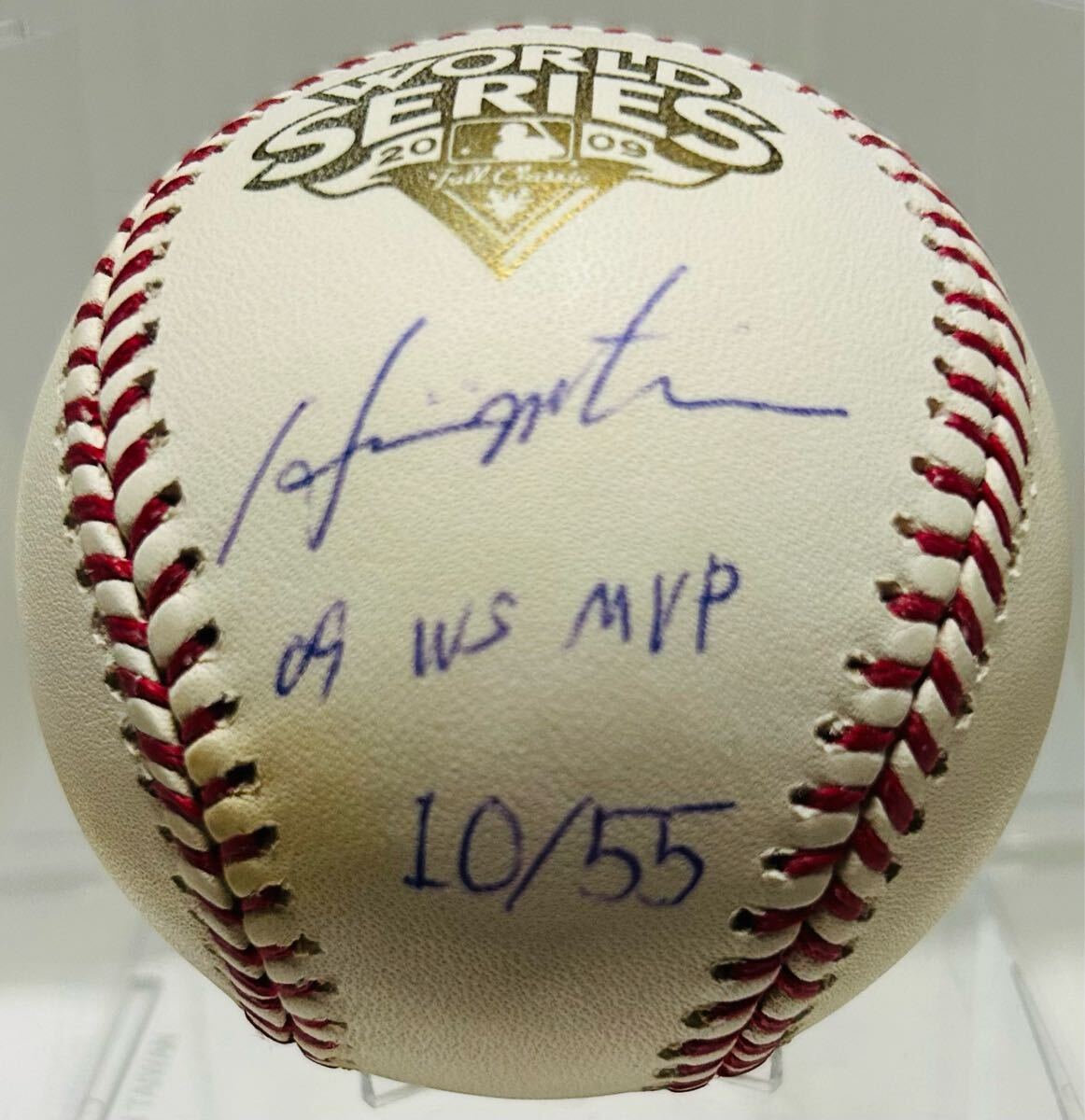 証明書付き☆55個限定☆松井秀喜☆2009年 WS MVP☆公式球☆直筆 証明書付き☆55個限定☆松井秀喜☆2009年 WS MVP☆公式球☆直筆