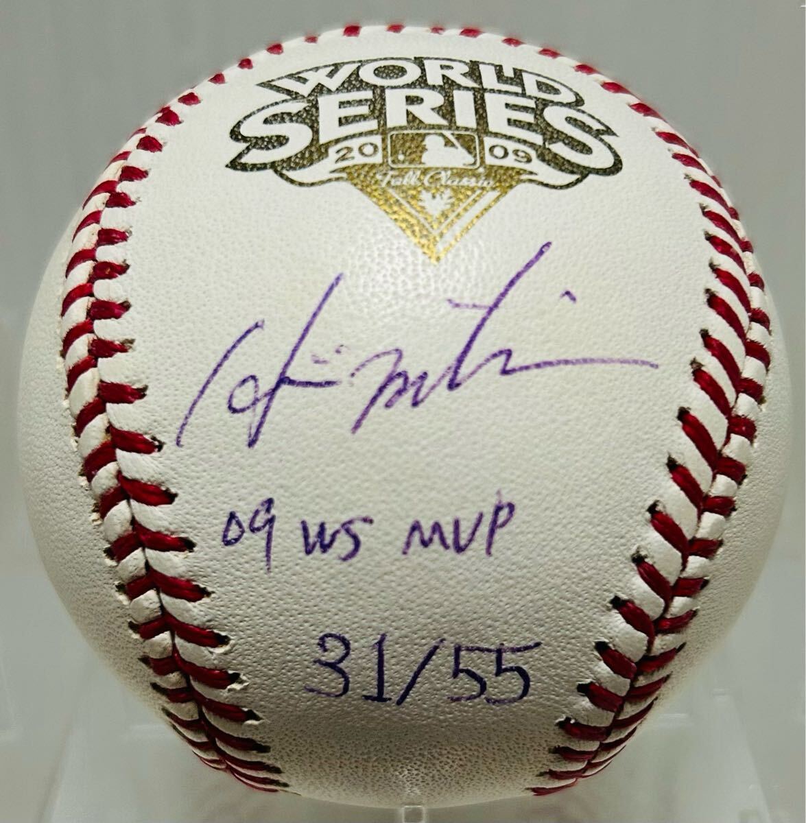 証明書付き☆55個限定☆松井秀喜☆2009年 WS MVP☆公式球☆直筆 証明書付き☆55個限定☆松井秀喜☆2009年 WS MVP☆公式球☆直筆