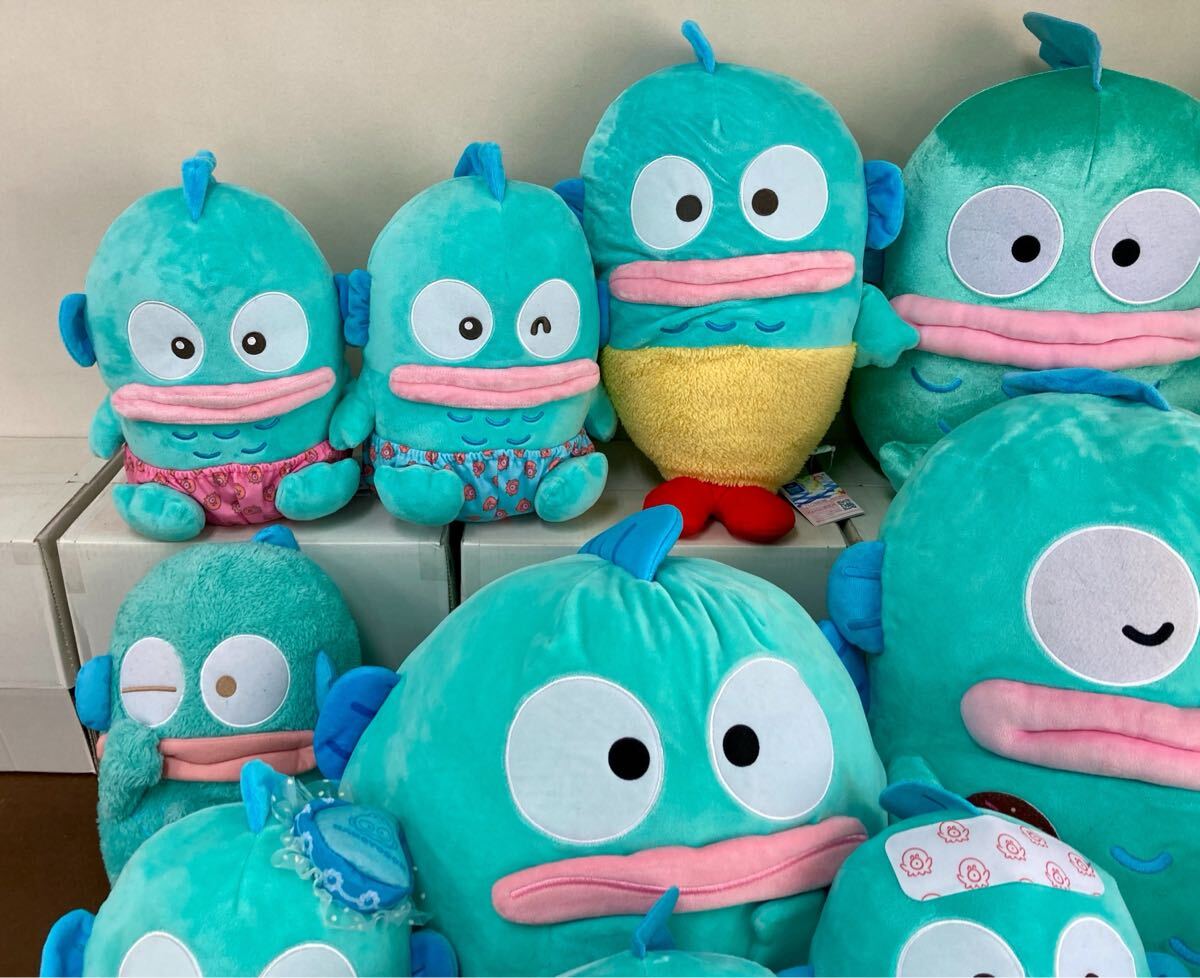 RR069) サンリオ ハンギョドン ぬいぐるみ 大量セット まとめ RR069) サンリオ ハンギョドン ぬいぐるみ 大量セット まとめ