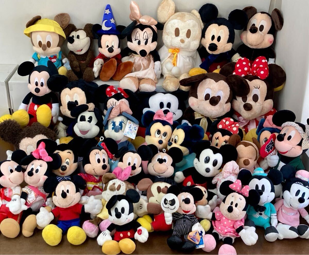 RR054) ディズニー ミッキー ミニー ぬいぐるみ 大量セット RR054) ディズニー ミッキー ミニー ぬいぐるみ 大量セット