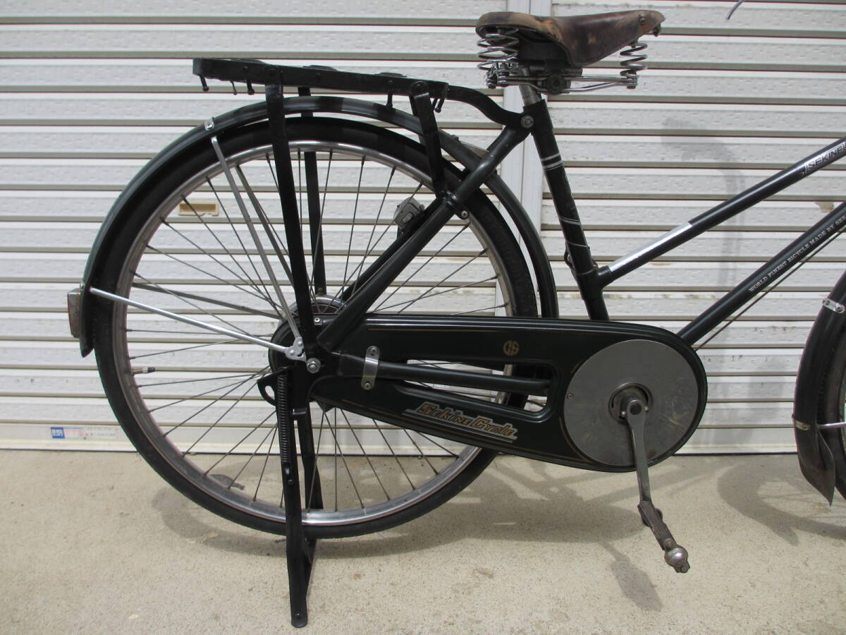 K092【4-30】□ 当時物 レトロ セキネ自転車 実用車 26インチ 革 K092【4-30】□ 当時物 レトロ セキネ自転車 実用車 26インチ 革