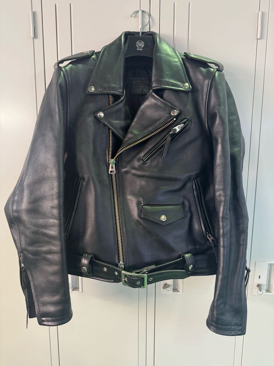 カドヤ ダブルライダースジャケット レザー KADOYA M Mサイズ 革 カドヤ ダブルライダースジャケット レザー KADOYA M Mサイズ 革