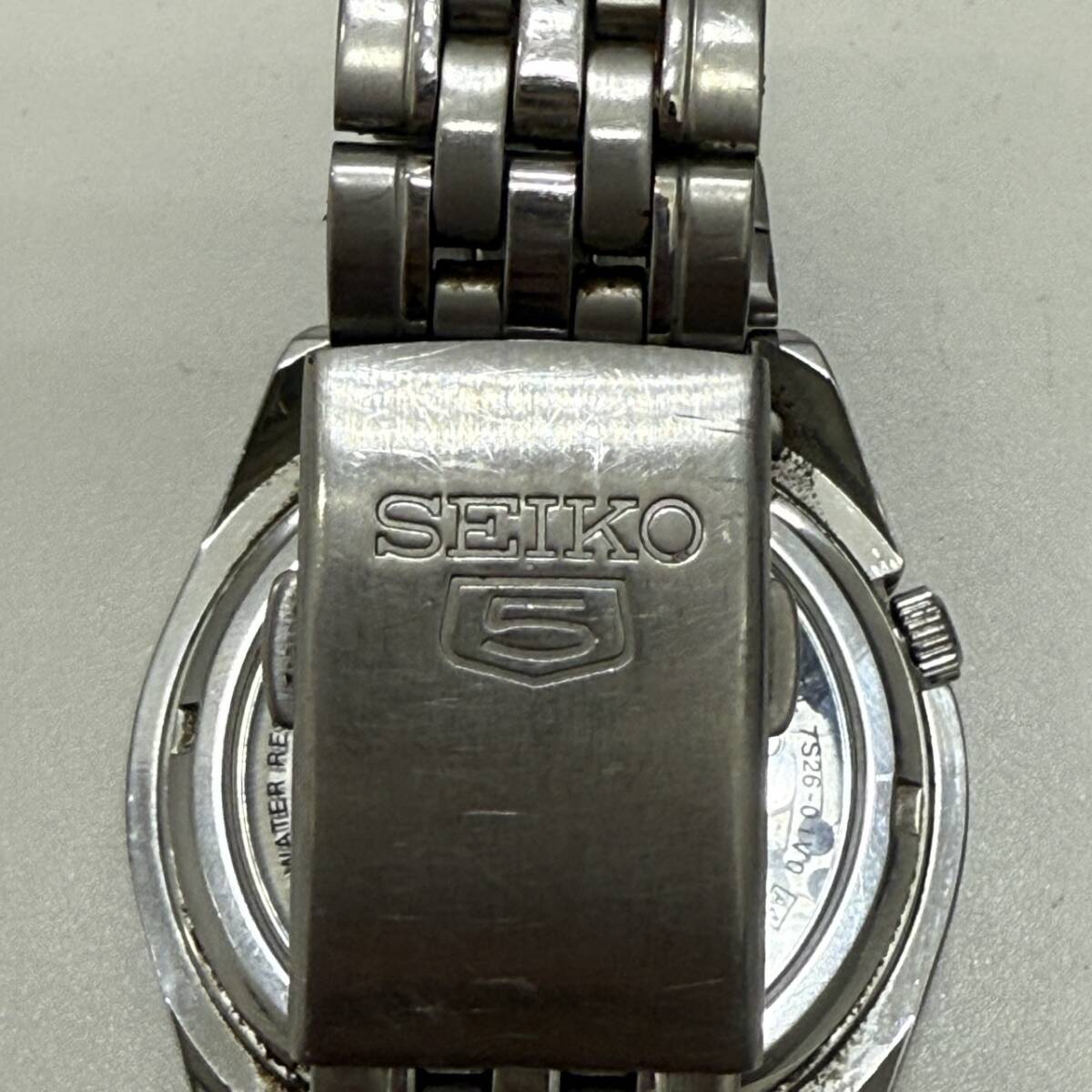 1円スタート SEIKO セイコー 5 ファイブ 7S26-01V0 裏スケ 1円スタート SEIKO セイコー 5 ファイブ 7S26-01V0 裏スケ