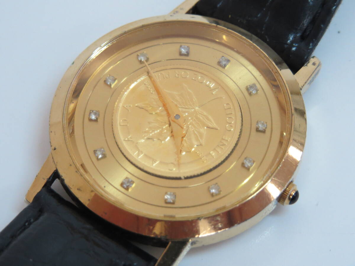 b-18) HILTON ヒルトン メイプルリーフ金貨 1/10 HQ-9506M b-18) HILTON ヒルトン メイプルリーフ金貨 1/10 HQ-9506M