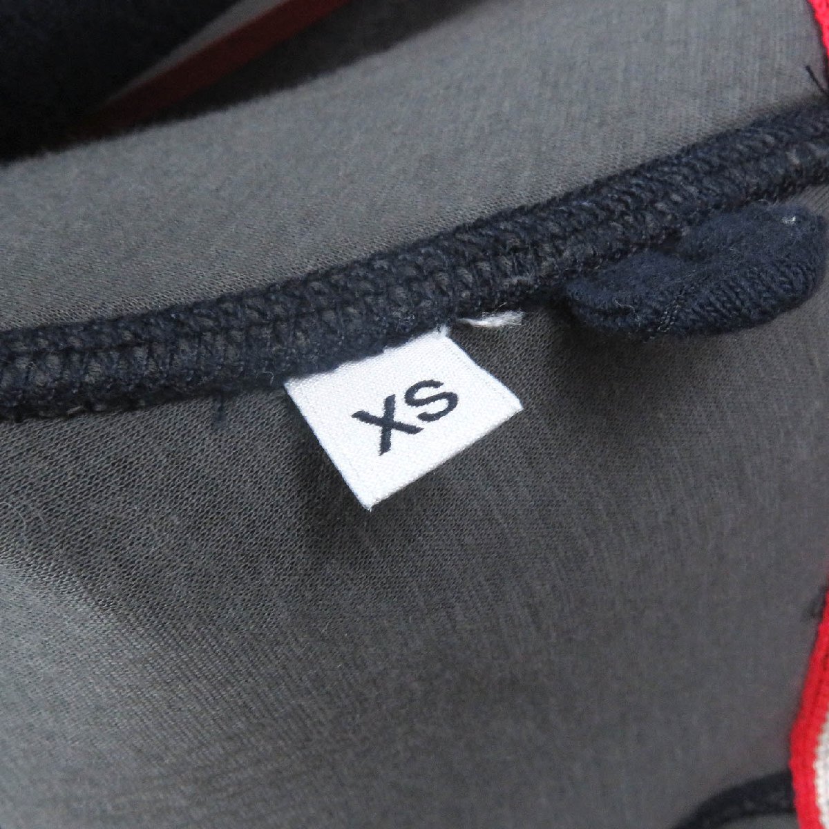 美品□MONCLER GAMME BLEU モンクレール ガムブルー MAGLIA CARDIGAN 袖口ツイード ロゴワッペン ジップパーカー XS イタリア制 正規(guī)品