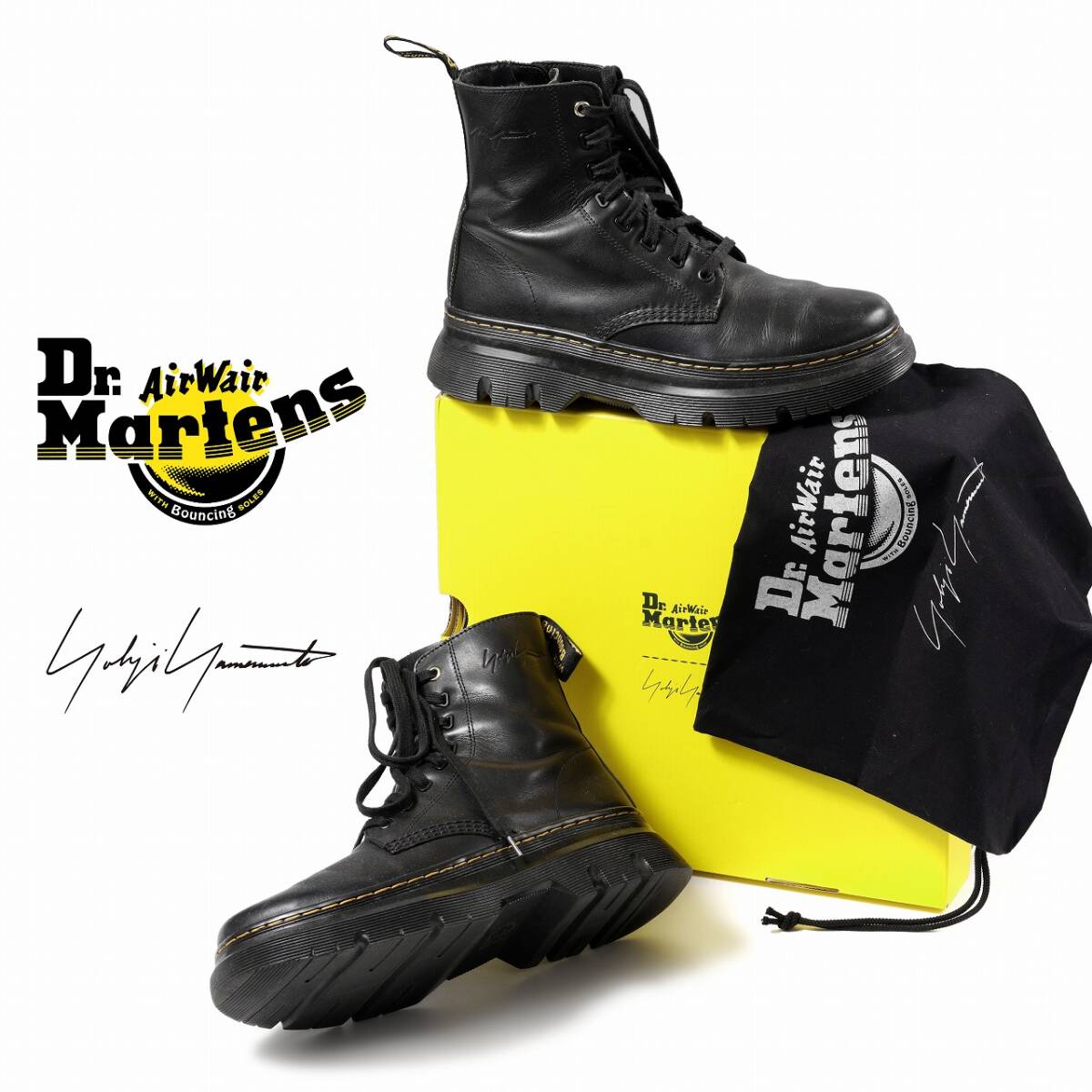 YOHJI YAMAMOTO × Dr. Martens 8ホールブーツ Yohji Yamamoto YOHJI YAMAMOTO × Dr. Martens 8ホールブーツ Yohji Yamamoto
