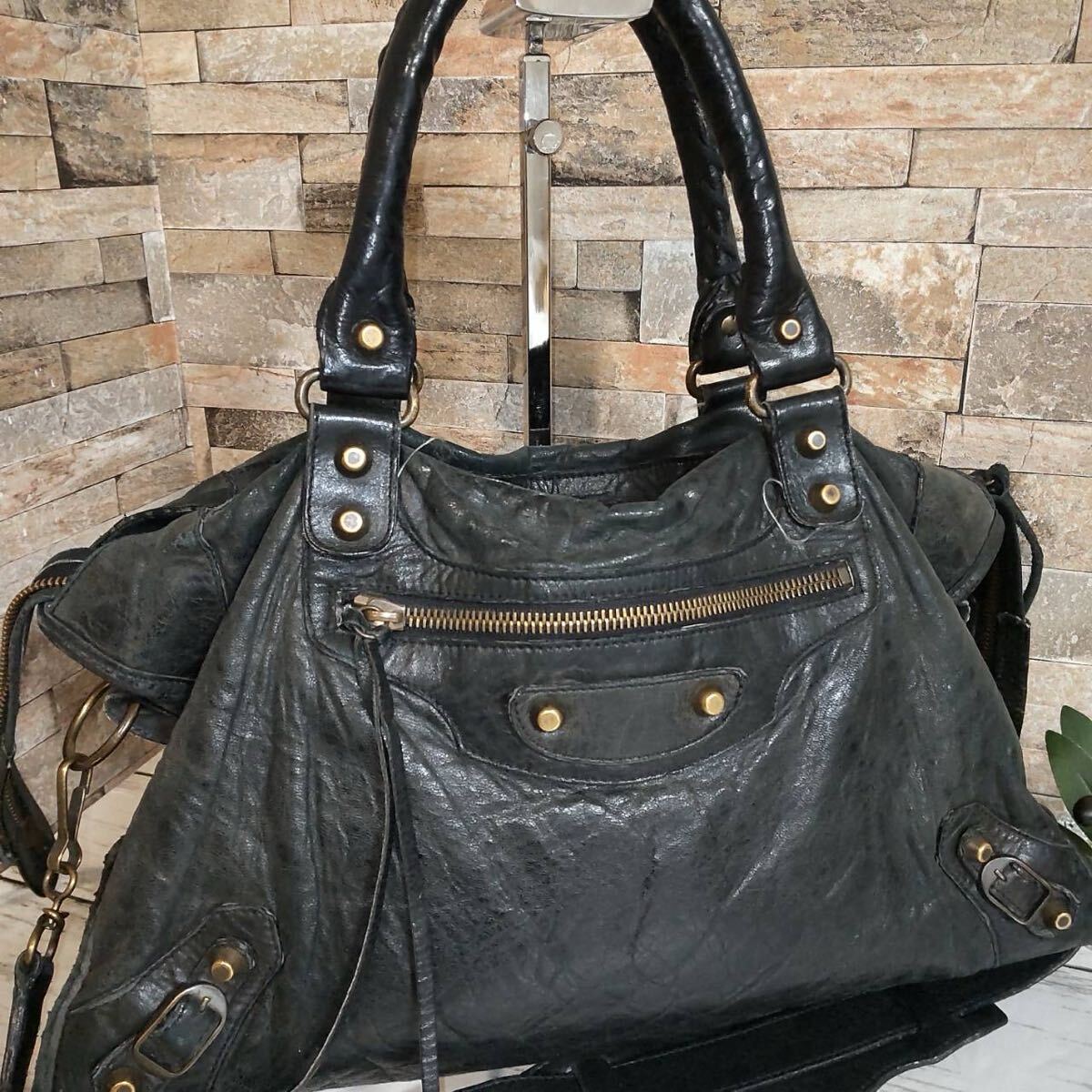 1円【至高の逸品】BALENCIAGA バレンシアガ 2way ハンドバッグ 1円【至高の逸品】BALENCIAGA バレンシアガ 2way ハンドバッグ