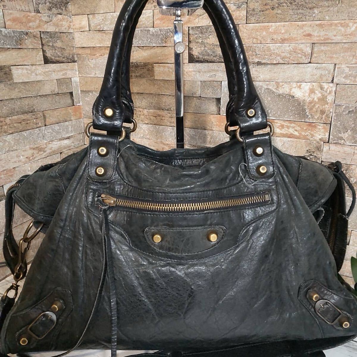 1円【至高の逸品】BALENCIAGA バレンシアガ 2way ハンドバッグ 1円【至高の逸品】BALENCIAGA バレンシアガ 2way ハンドバッグ