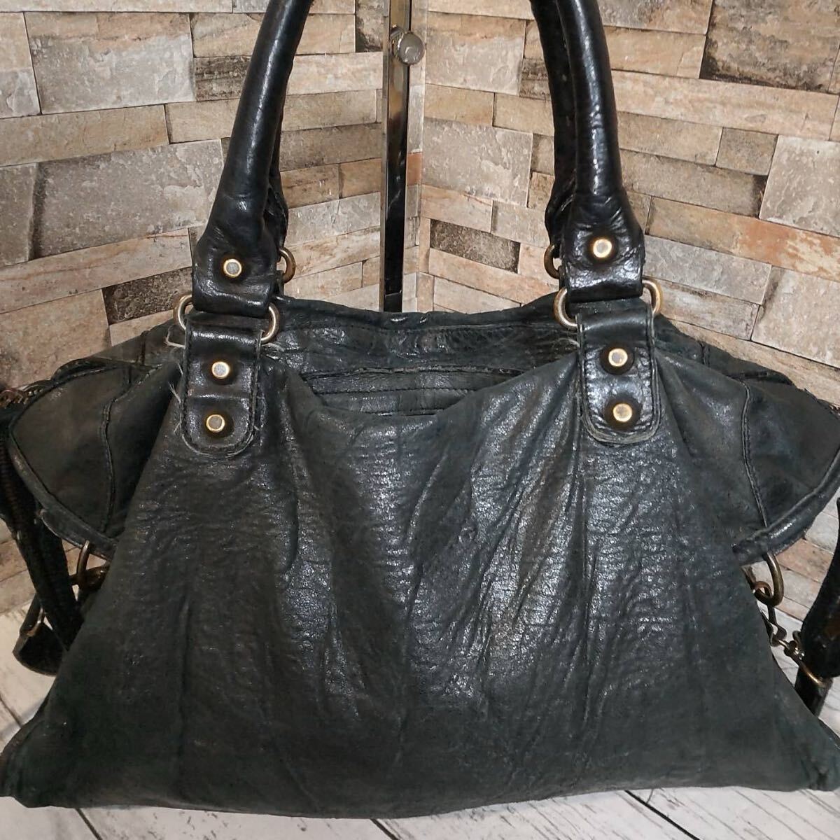 1円【至高の逸品】BALENCIAGA バレンシアガ 2way ハンドバッグ 1円【至高の逸品】BALENCIAGA バレンシアガ 2way ハンドバッグ
