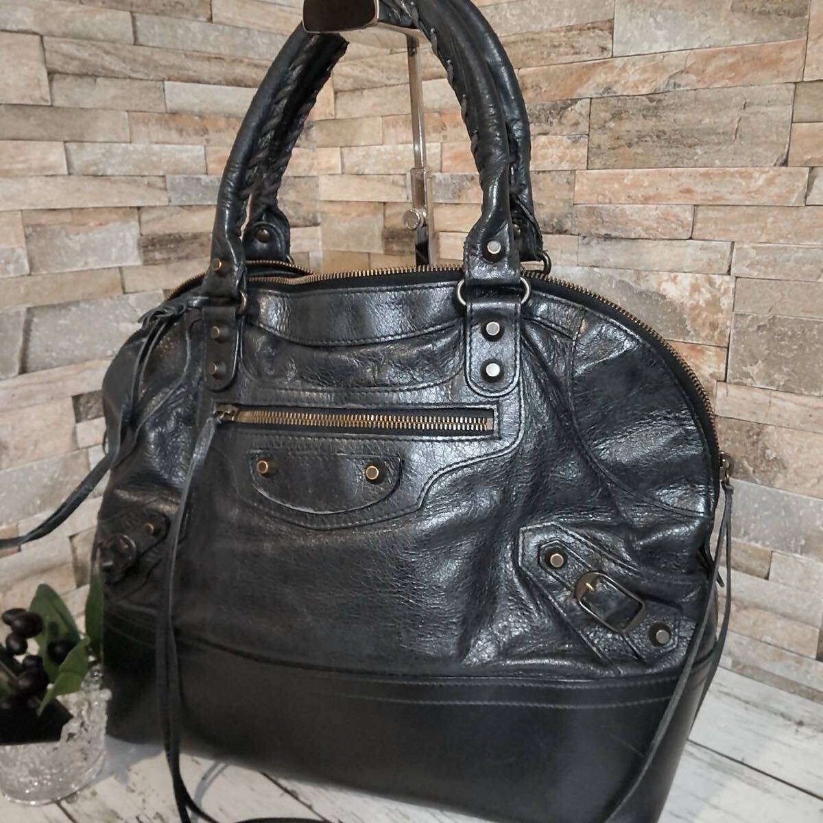 1円【至高の逸品】BALENCIAGA バレンシアガ 2way ハンドバッグ 1円【至高の逸品】BALENCIAGA バレンシアガ 2way ハンドバッグ