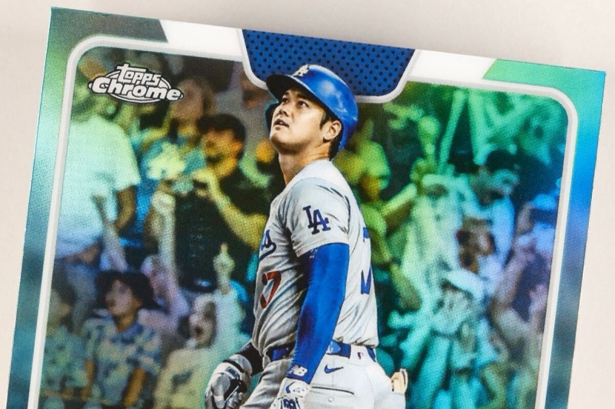 7】75枚限定!2024 大谷翔平 Topps Chrome HR50 #100 Aqua 7】75枚限定!2024 大谷翔平 Topps Chrome HR50 #100 Aqua