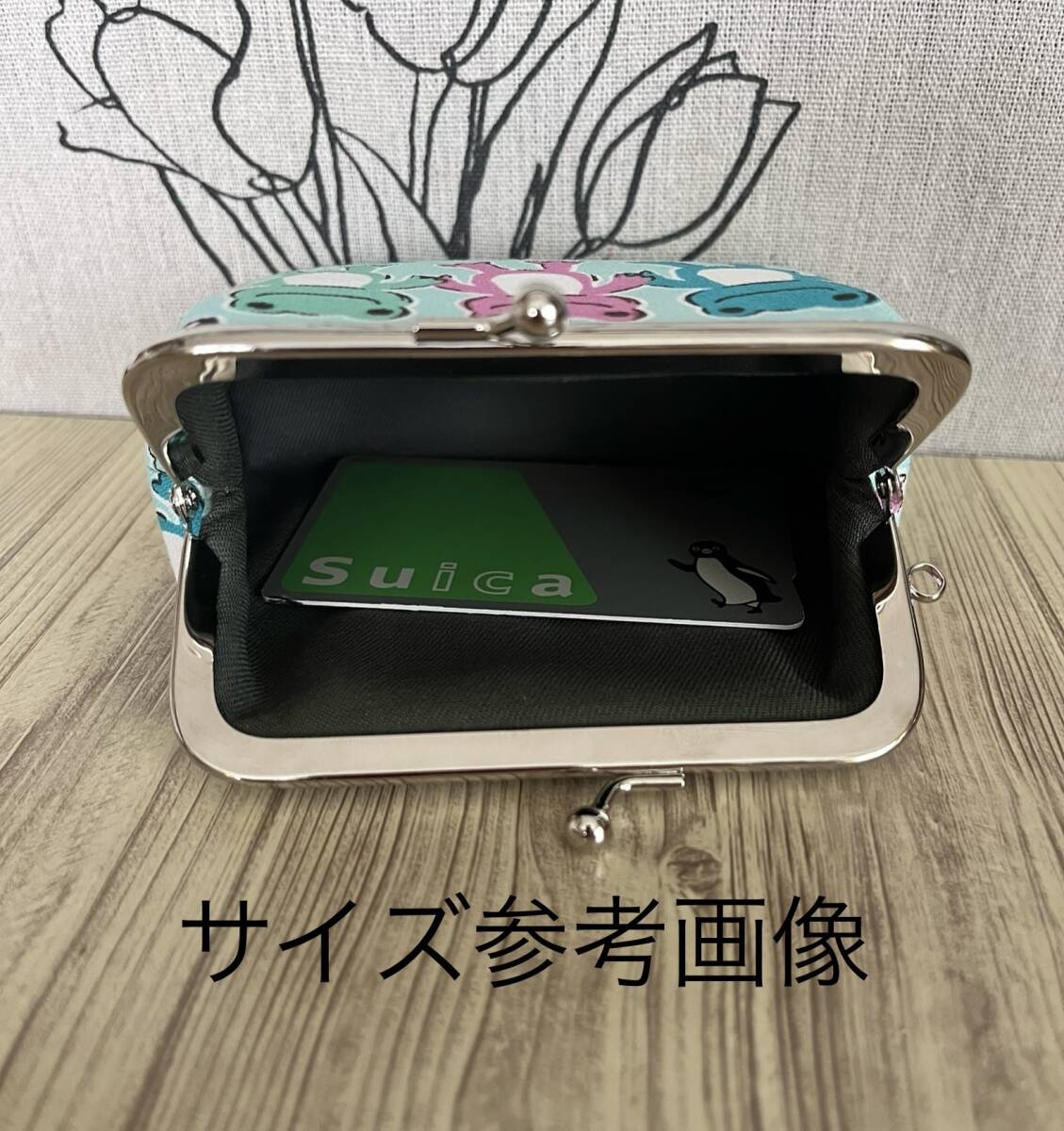 がま口 ポーチ / 財布 / 小物入れ / ハンドメイド☆カエル・4