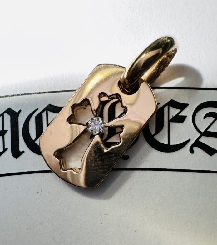 CHROME HEARTS 22k クロムハーツタイニーカットアウトクロス CHROME HEARTS 22k クロムハーツタイニーカットアウトクロス