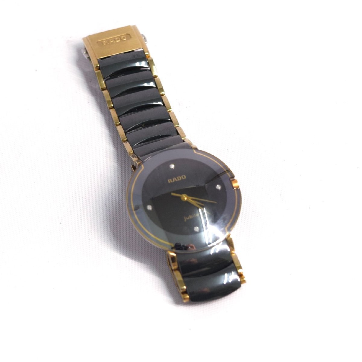 1-10423)腕時計 RADO クォーツ ダイヤ スター 黒 ラドー 1-10423)腕時計 RADO クォーツ ダイヤ スター 黒 ラドー