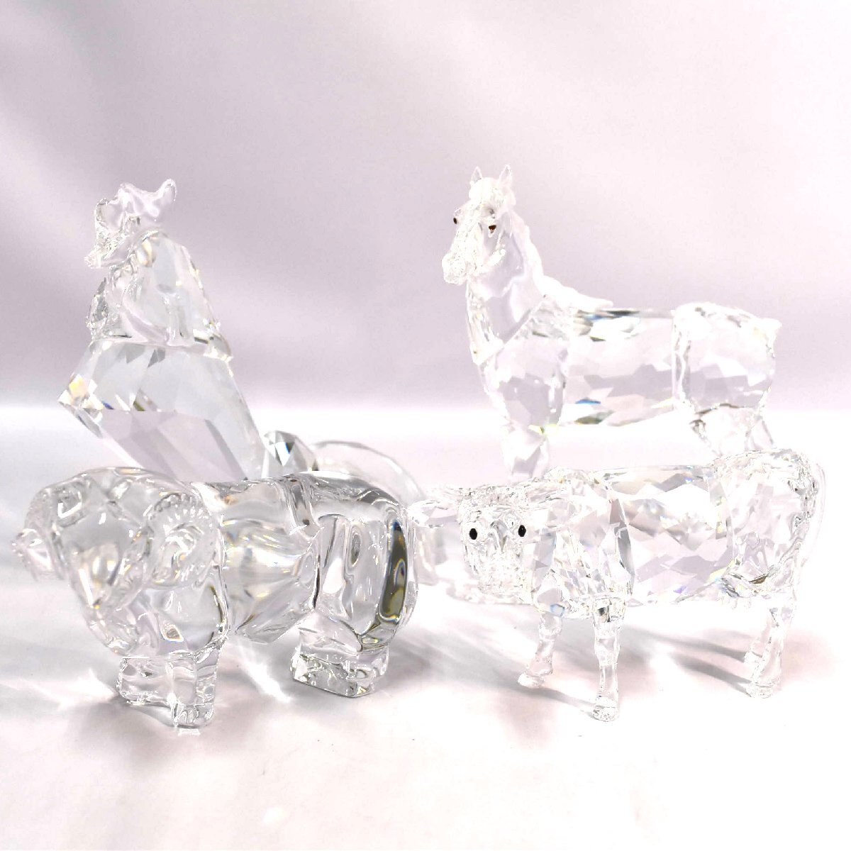 1-7157)4点 SWAROVSKI スワロフスキー BACCARAT バカラ 高さ5.5 1-7157)4点 SWAROVSKI スワロフスキー BACCARAT バカラ 高さ5.5