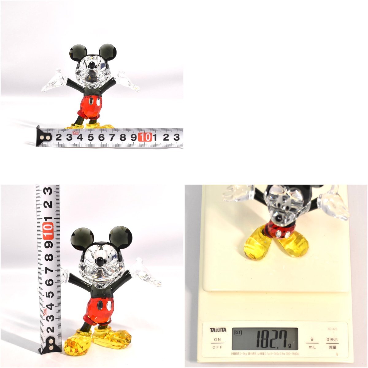 11-13609)SWAROVSKI スワロフスキー ミッキー マウス 高さ10.5cm 11-13609)SWAROVSKI スワロフスキー ミッキー マウス 高さ10.5cm