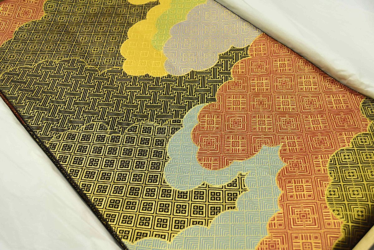 2-9155)小森久『草木染佐賀錦 袋帯』帯 帯締め 織元謹製 本 2-9155)小森久『草木染佐賀錦 袋帯』帯 帯締め 織元謹製 本