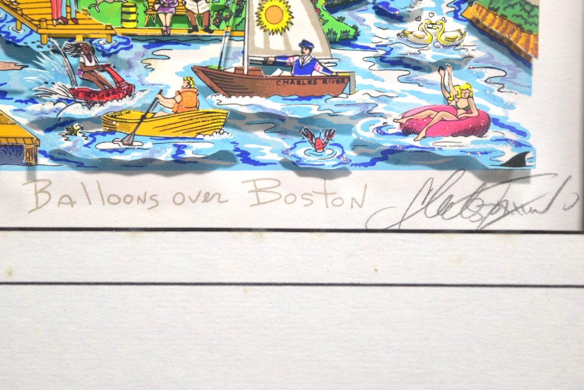 9-8204)チャールズ・ファジーノ『Balloons over Boston』102/200