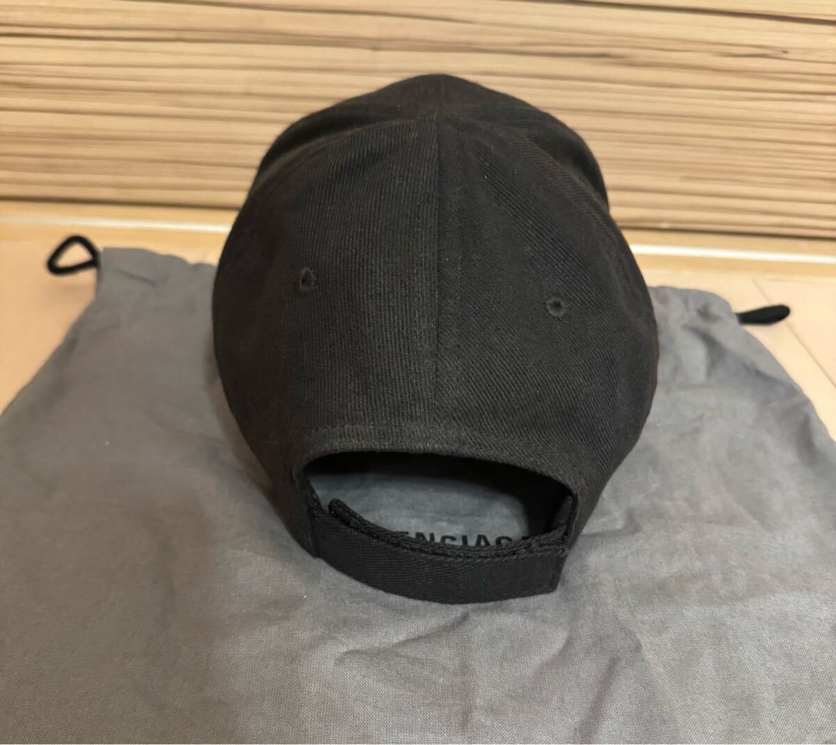 BALENCIAGA バレンシアガ キャップ Lサイズ 59cm ブラック 黒 BALENCIAGA バレンシアガ キャップ Lサイズ 59cm ブラック 黒